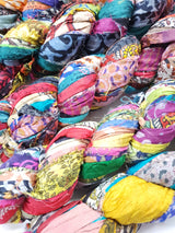 Reclaimed Sari Silk Ribbon - Printed Ribbons - Picked at Random