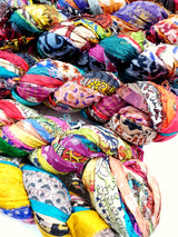 Reclaimed Sari Silk Ribbon - Printed Ribbons - Picked at Random