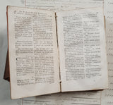 Authentic Antique 1768 French Book - QE