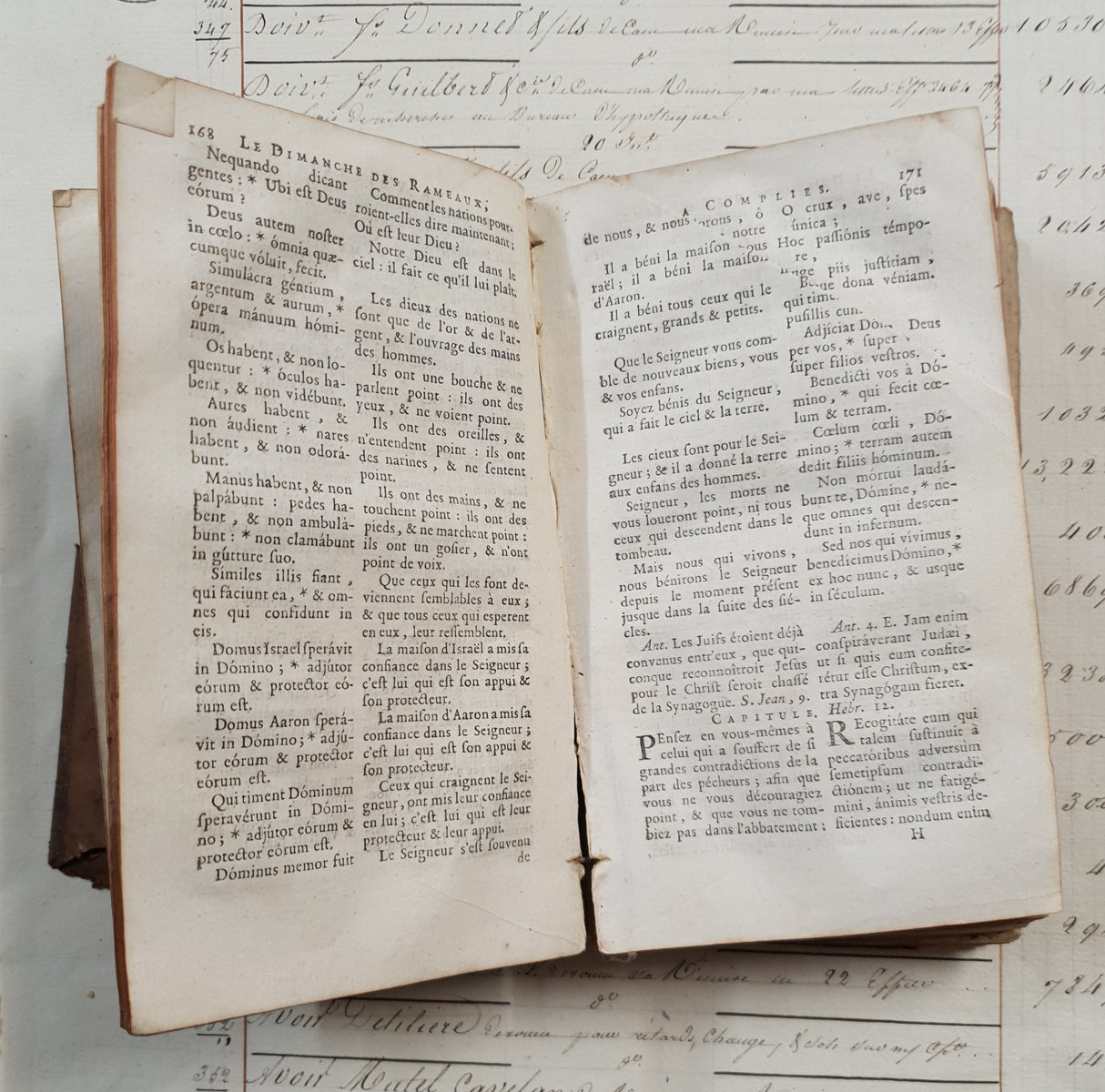 Authentic Antique 1768 French Book - QE