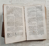 Authentic Antique 1768 French Book - QE