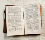 Authentic Antique 1768 French Book - QE