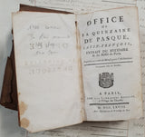 Authentic Antique 1768 French Book - QE