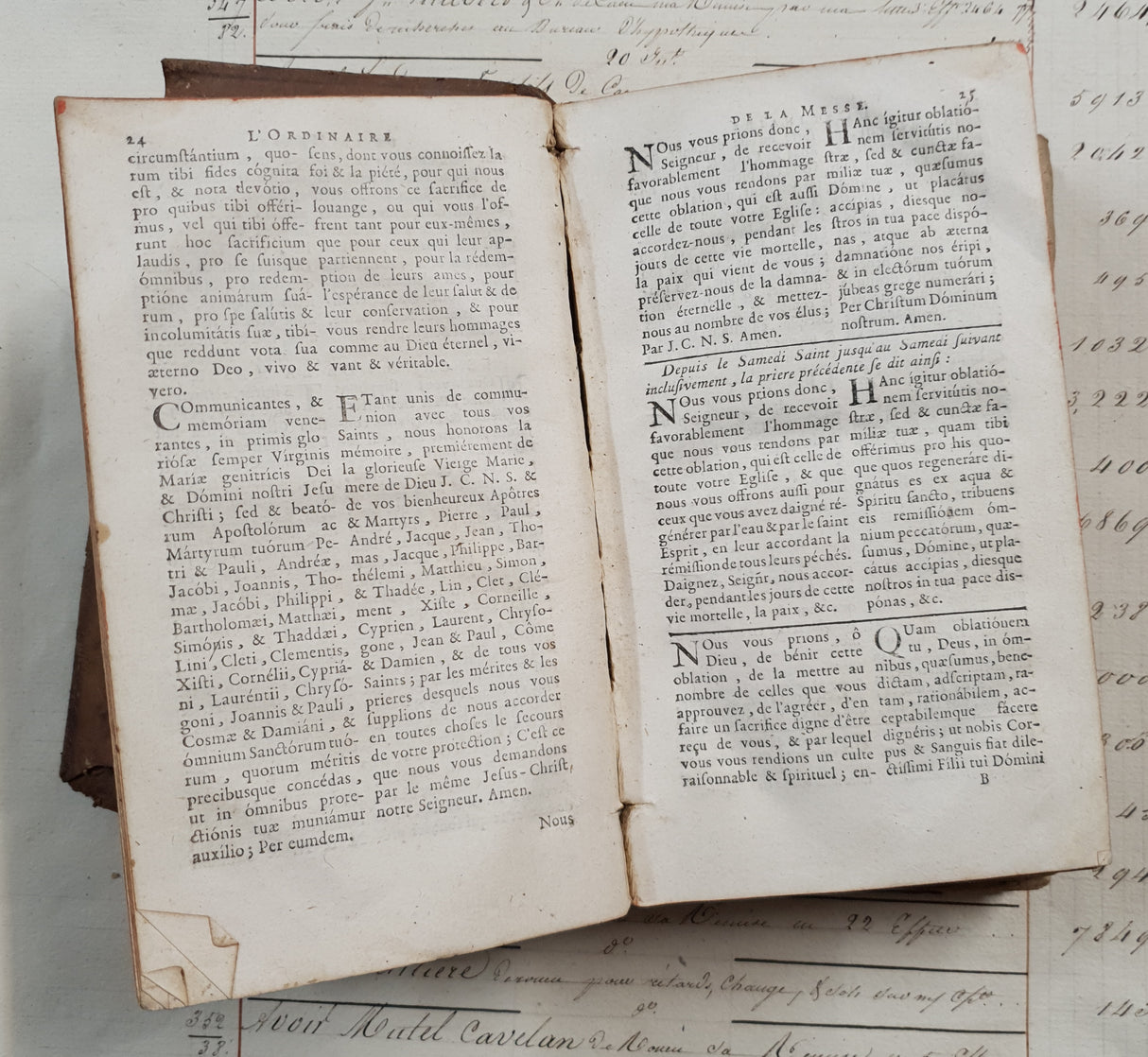 Authentic Antique 1768 French Book - QE