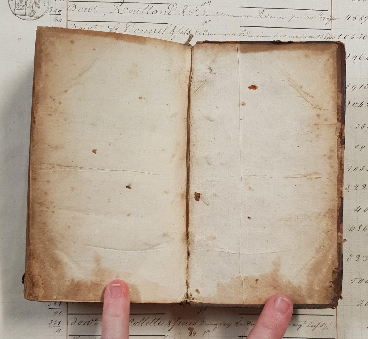 Authentic Antique 1757 French Book - QF