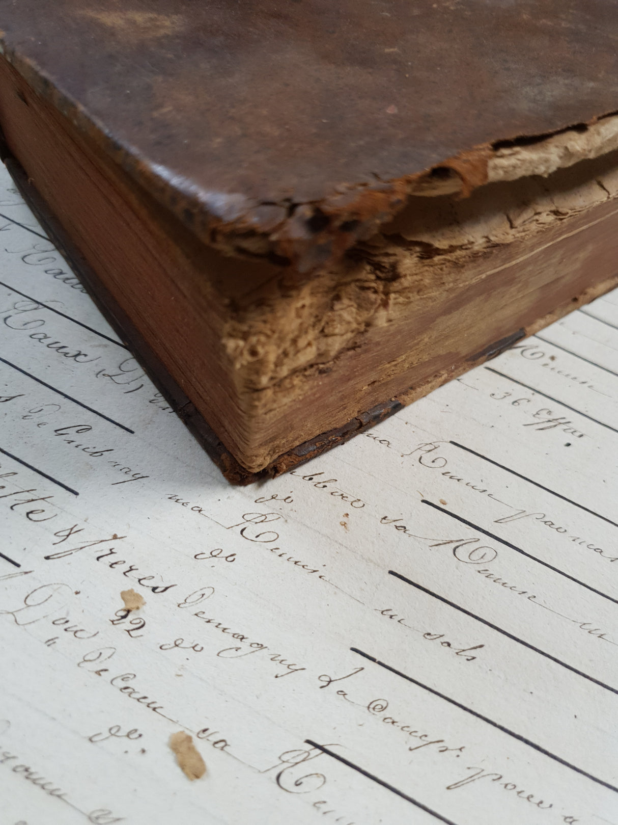 Authentic Antique 1757 French Book - QF