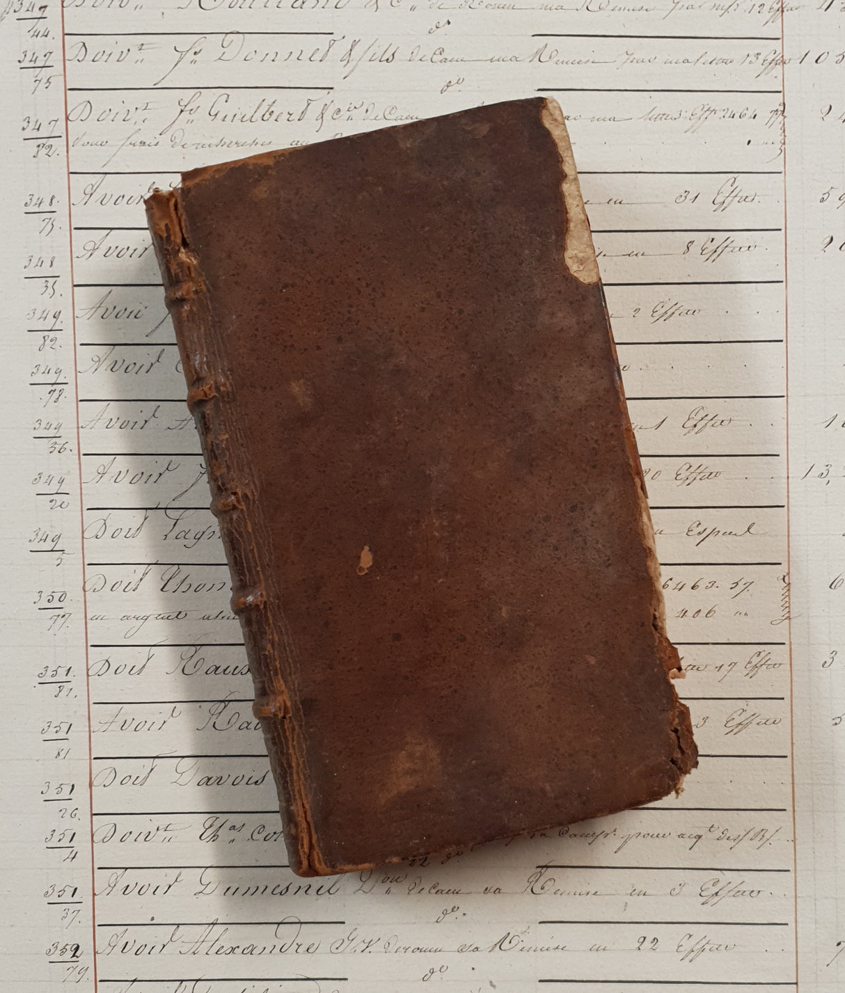 Authentic Antique 1757 French Book - QF