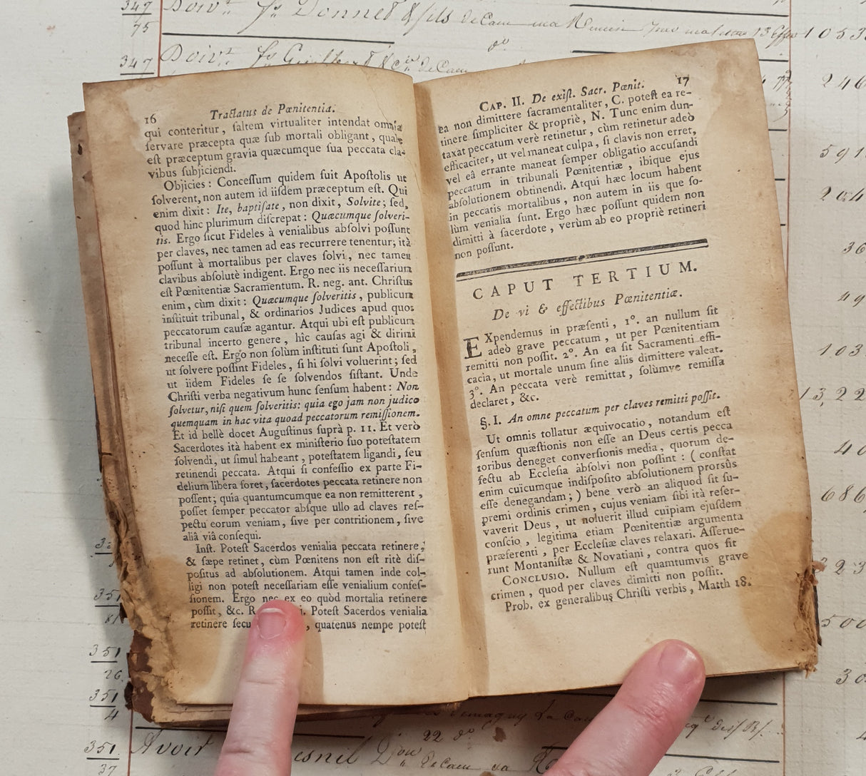 Authentic Antique 1757 French Book - QF