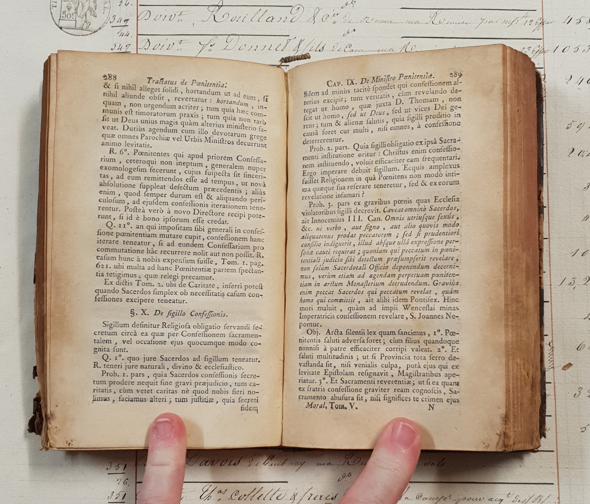 Authentic Antique 1757 French Book - QF