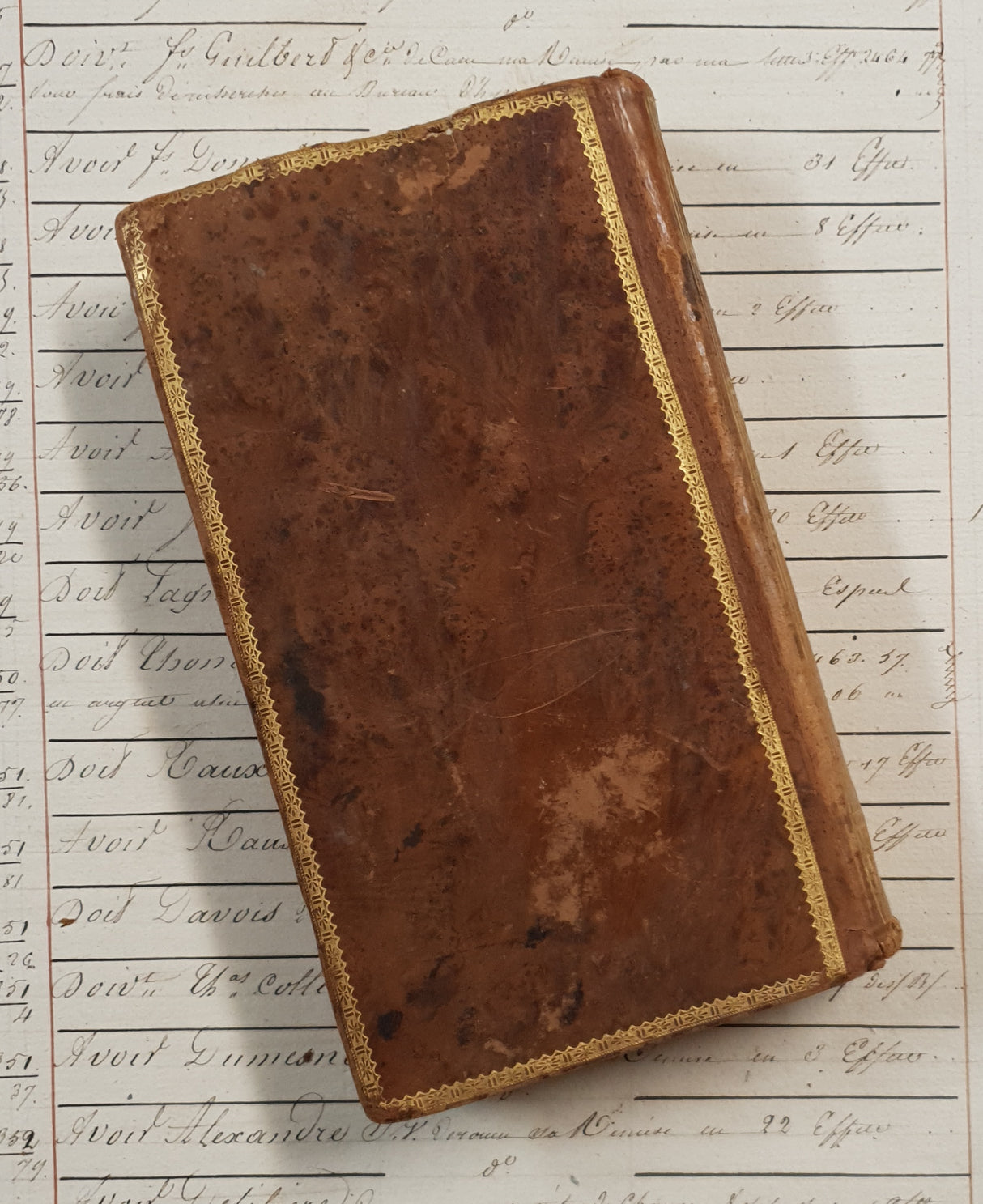 Authentic Antique 1700's French Book - QG