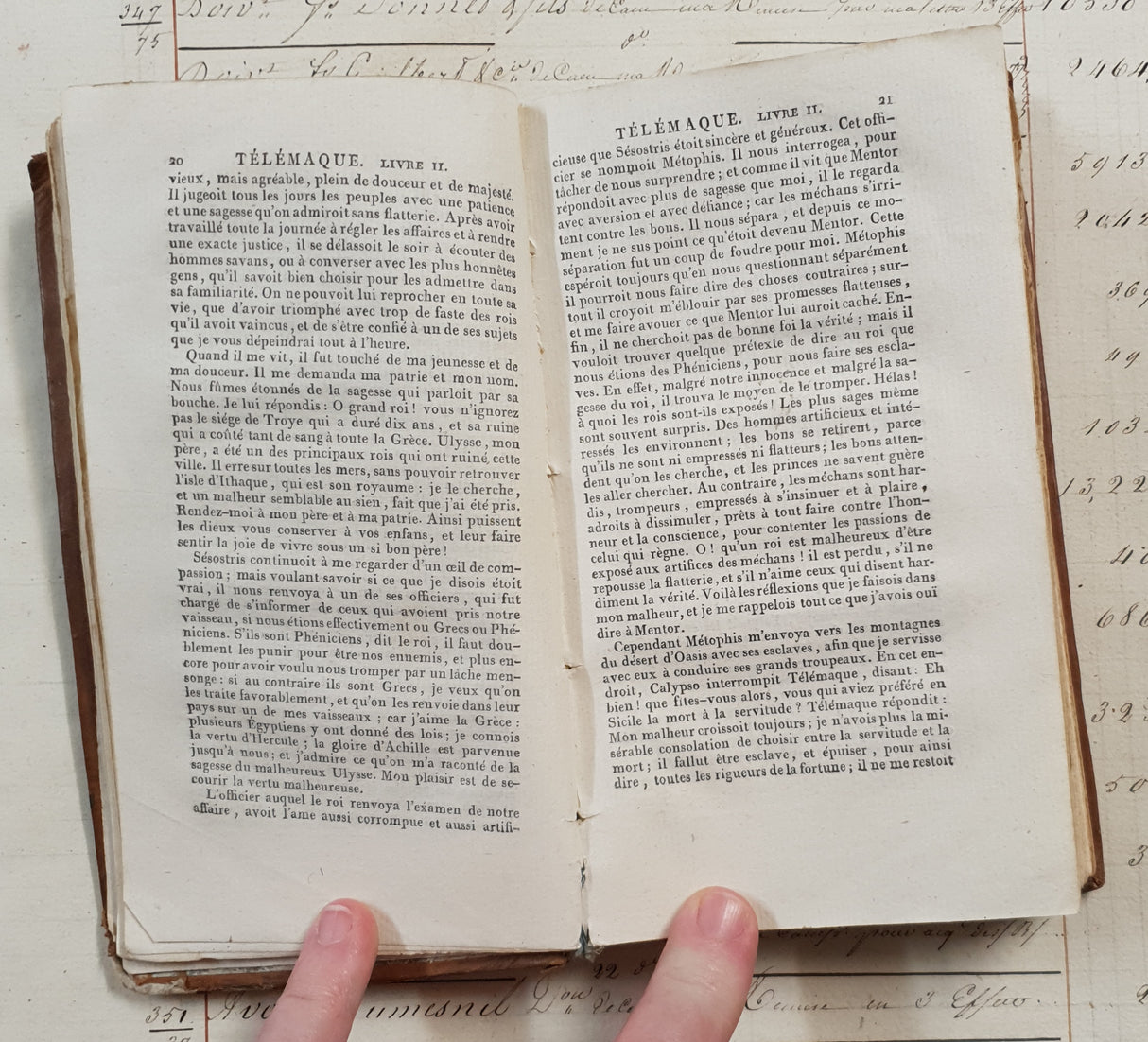 Authentic Antique 1700's French Book - QG