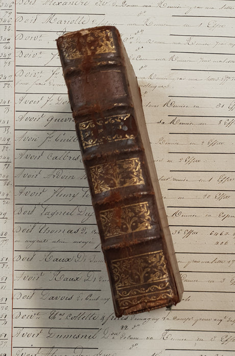 Authentic Antique 1758 French Book - QH