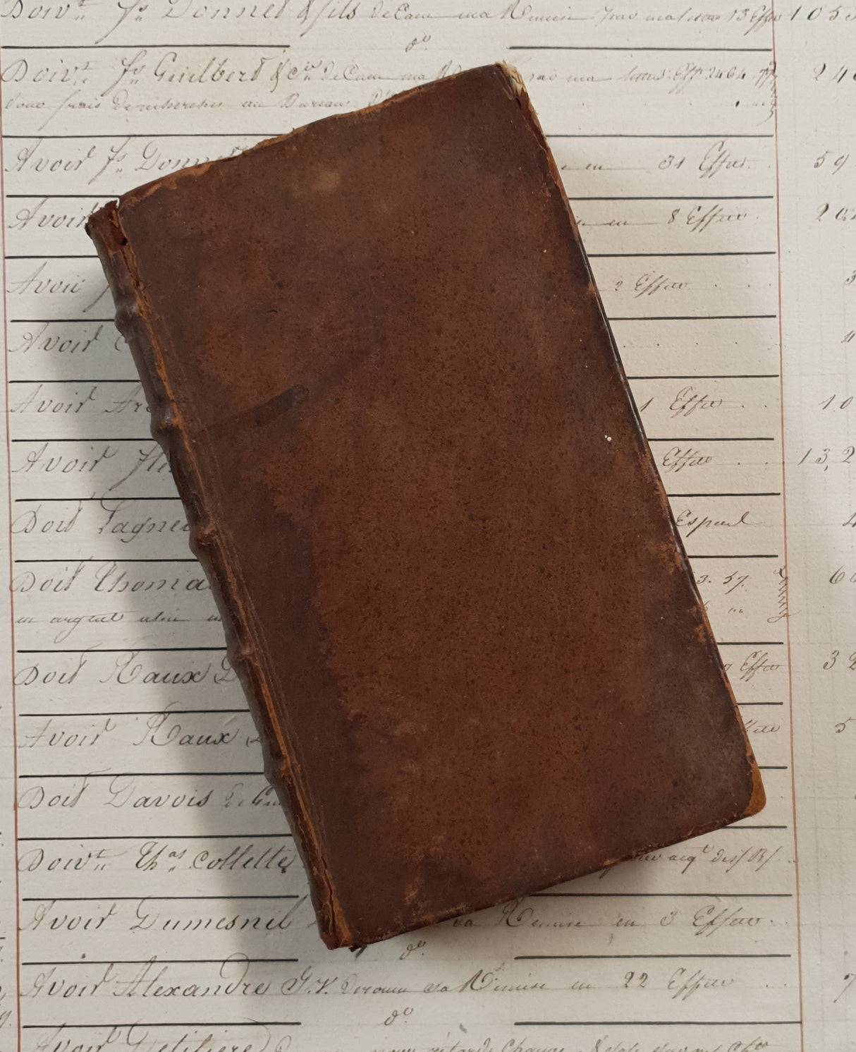 Authentic Antique 1758 French Book - QH