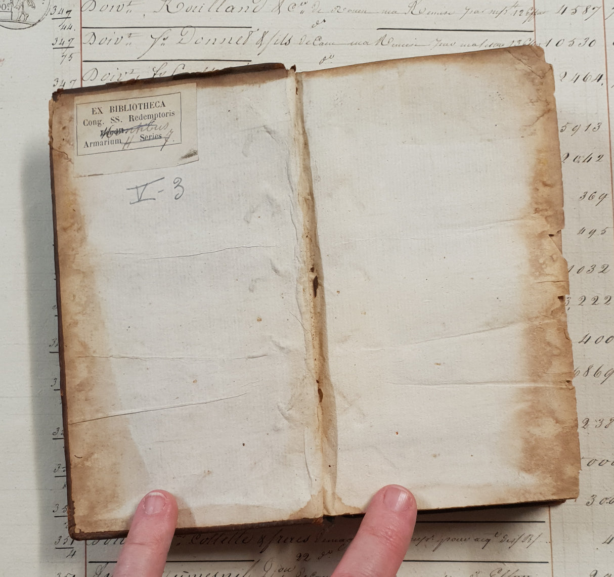 Authentic Antique 1758 French Book - QH