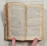 Authentic Antique 1758 French Book - QH