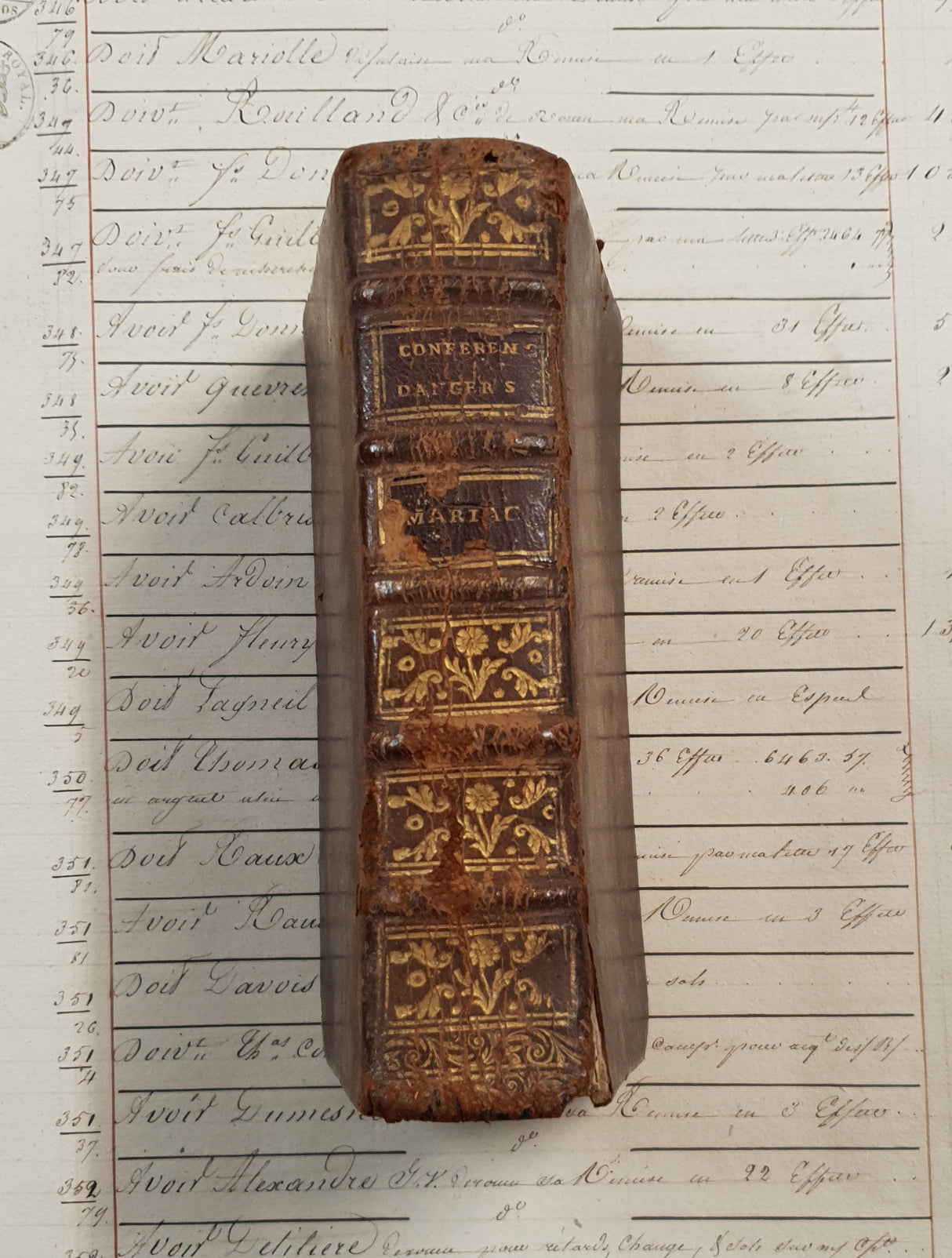 Authentic Antique 1799 French Book - QI