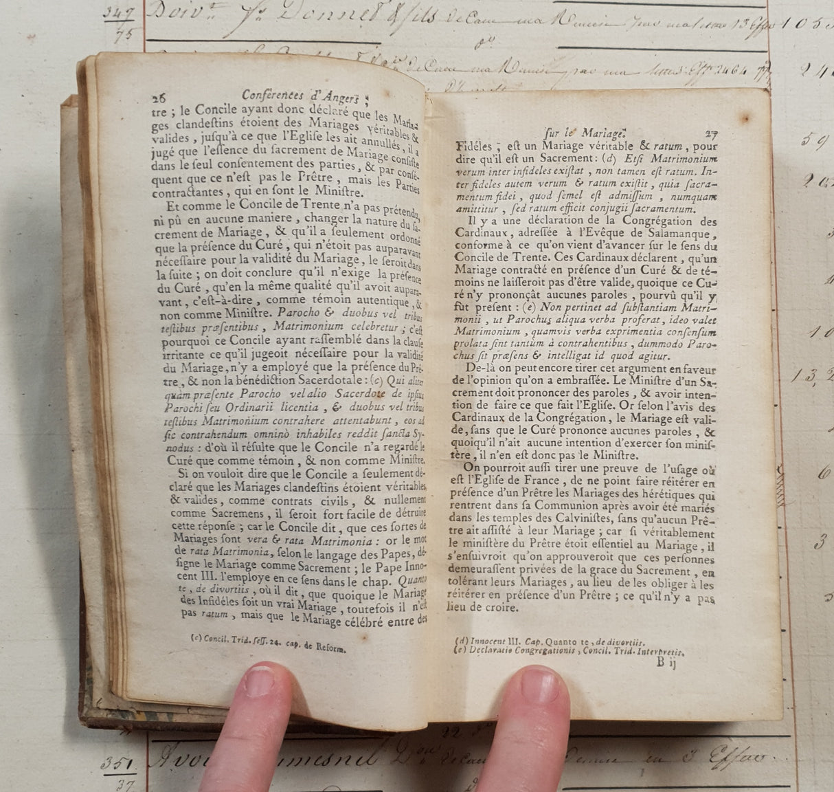 Authentic Antique 1799 French Book - QI