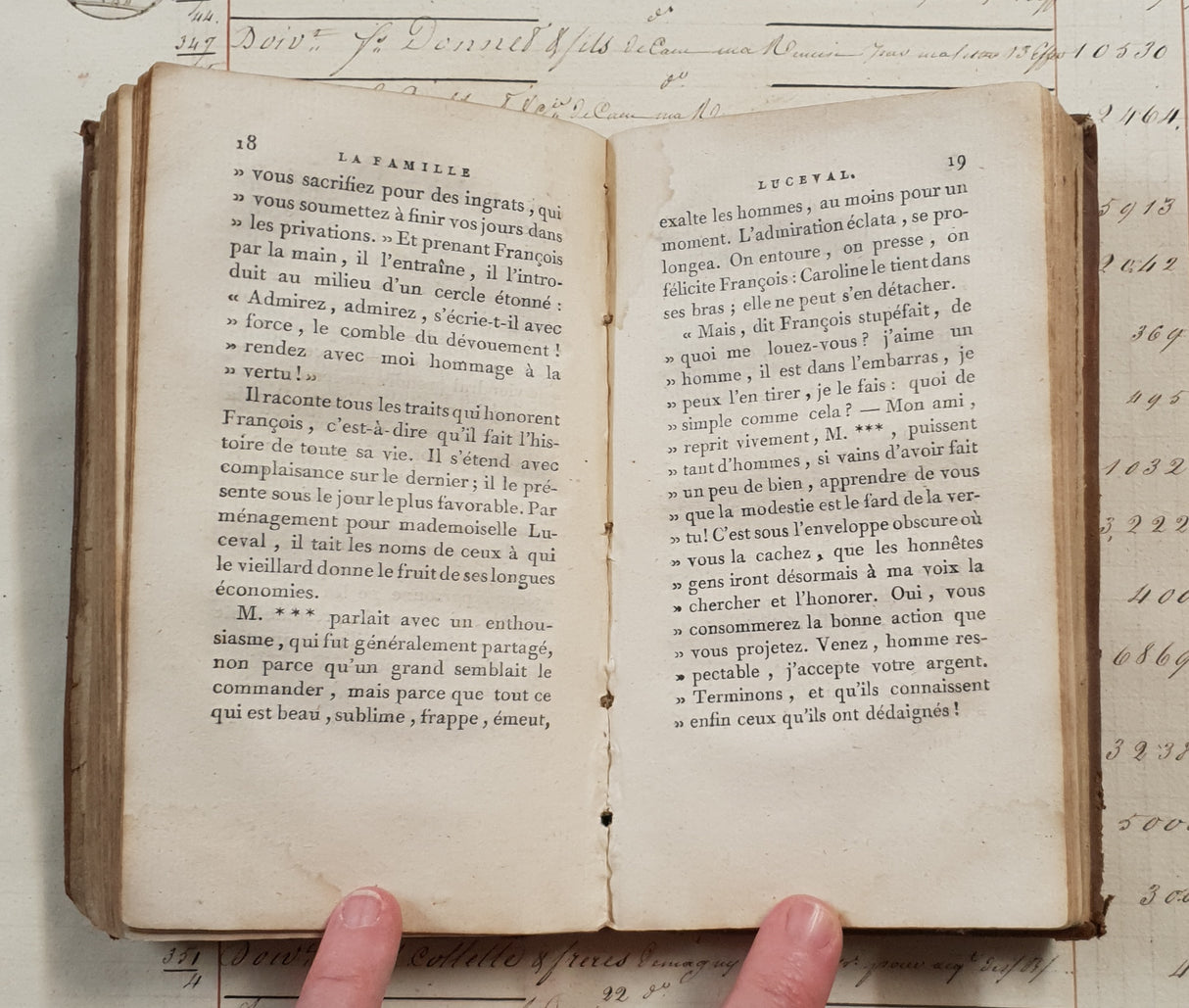 Authentic Antique 1806 French Book - QJ