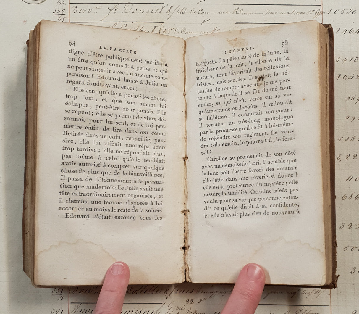 Authentic Antique 1806 French Book - QJ