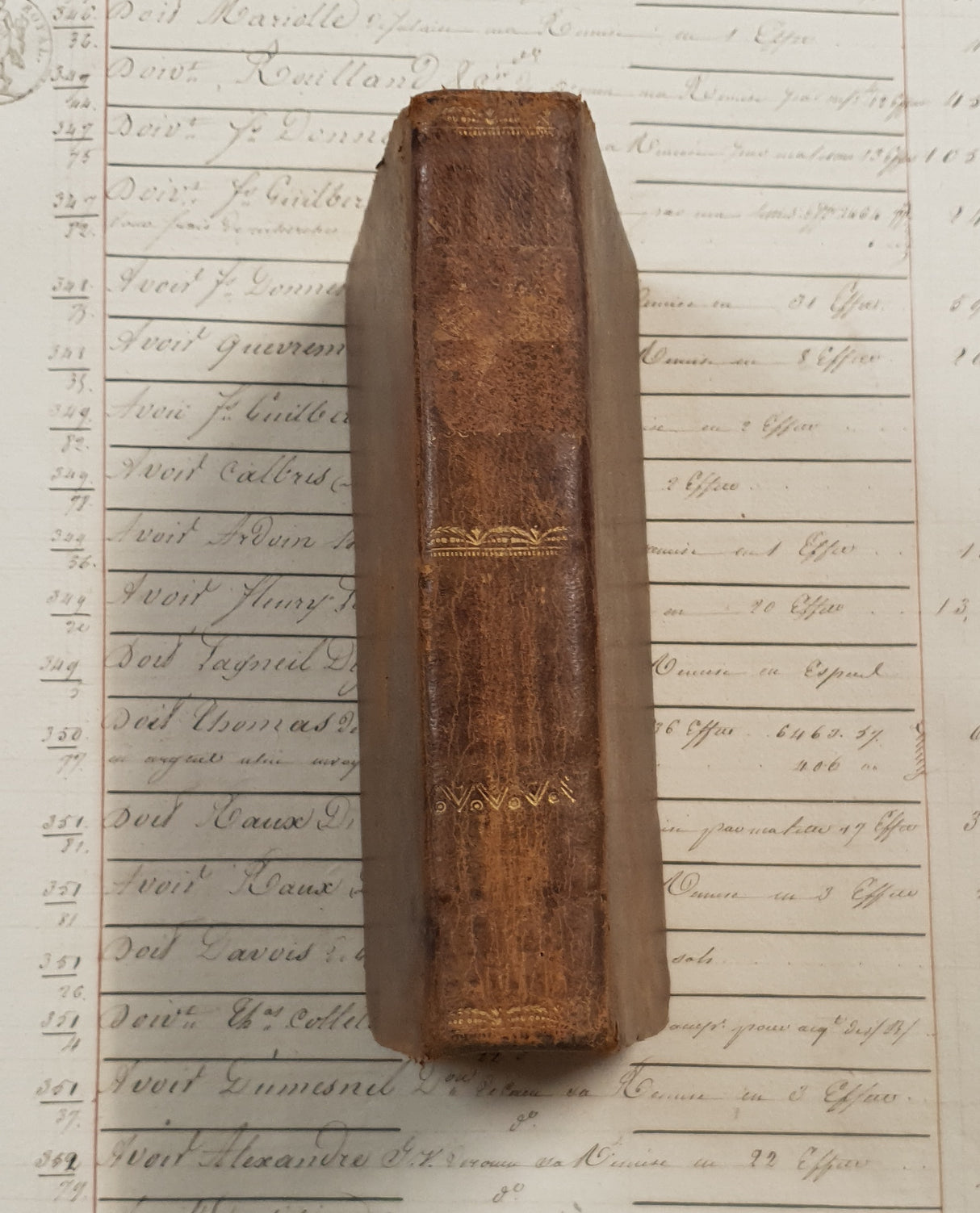 Authentic Antique 1806 French Book - QJ