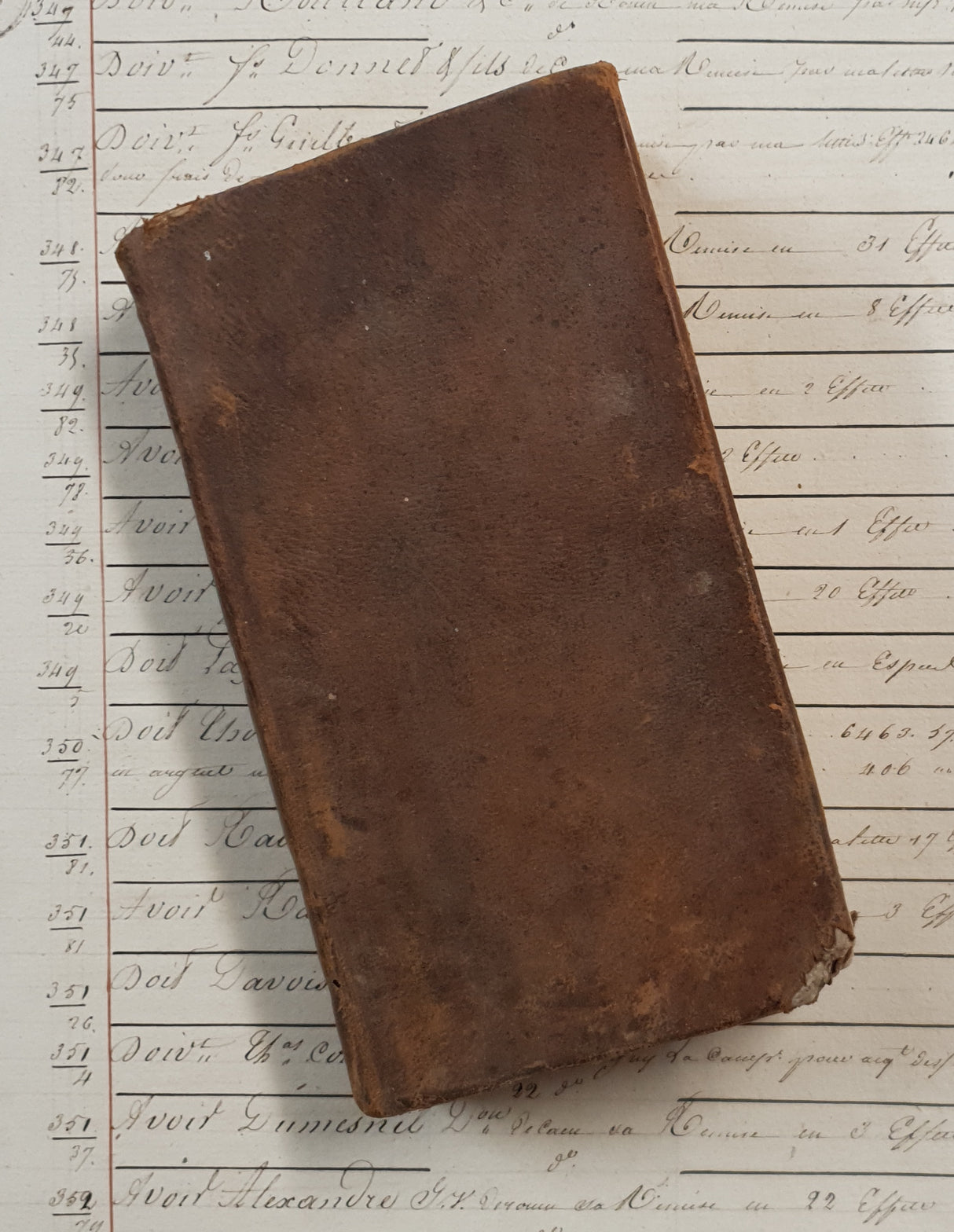 Authentic Antique 1806 French Book - QJ