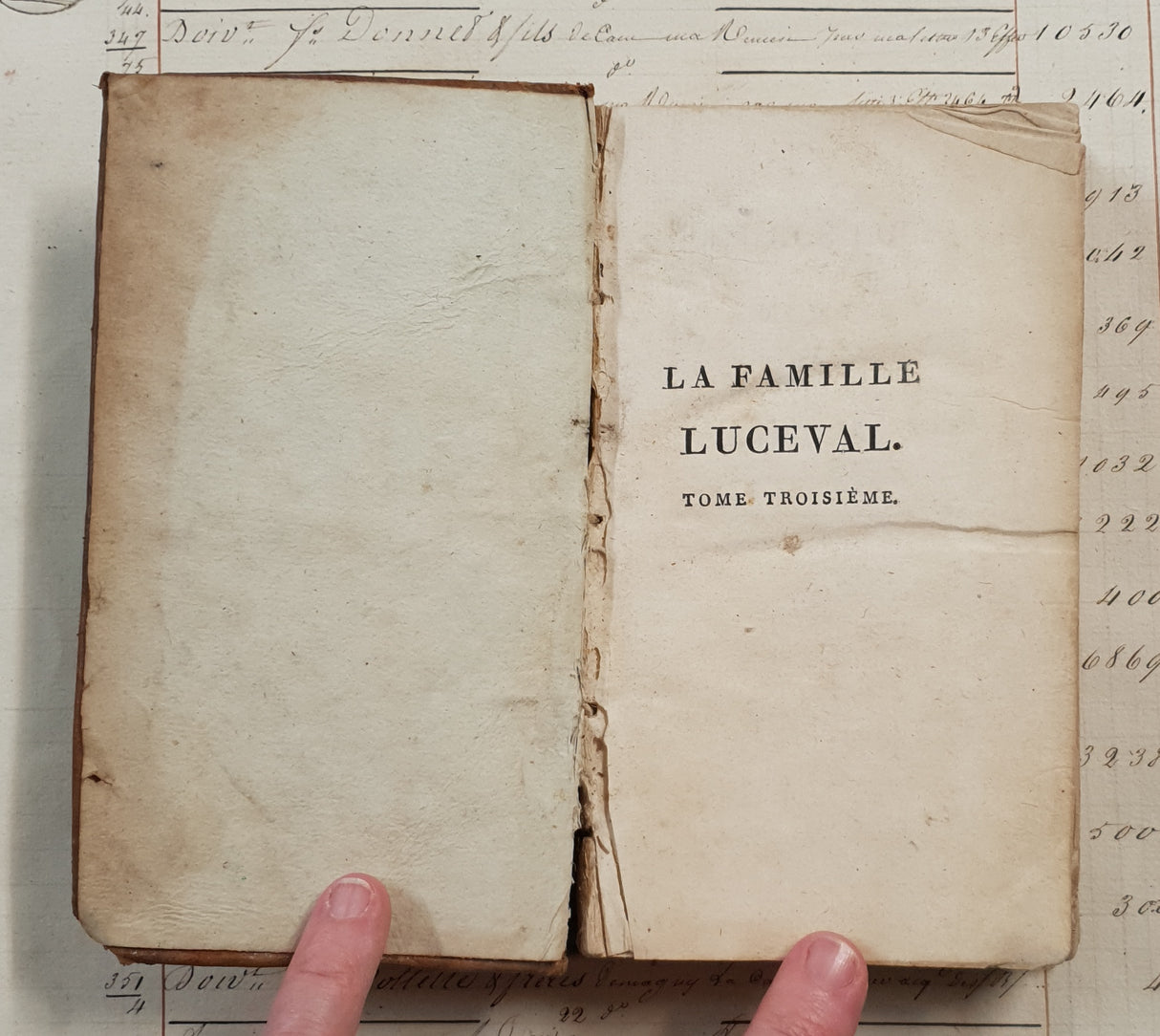 Authentic Antique 1806 French Book - QJ