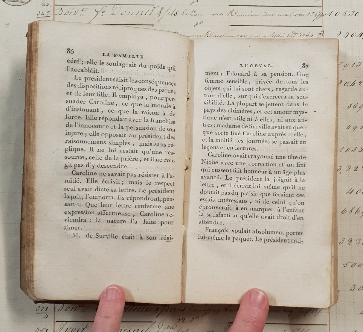 Authentic Antique 1806 French Book - QJ