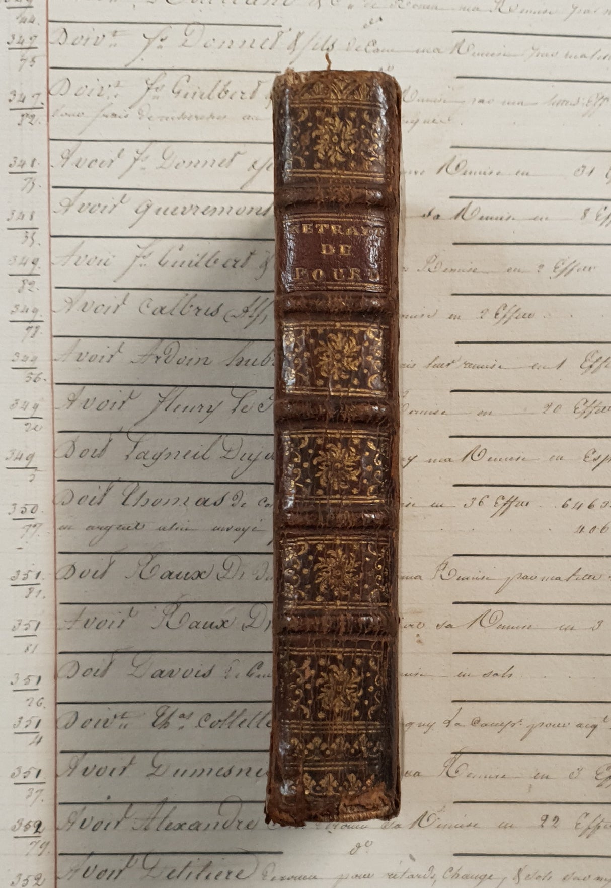 Authentic Antique 1740 French Book - QK