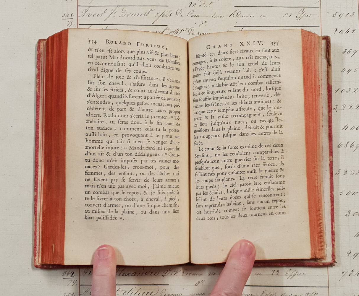 Authentic Antique 1799 French Book - QL