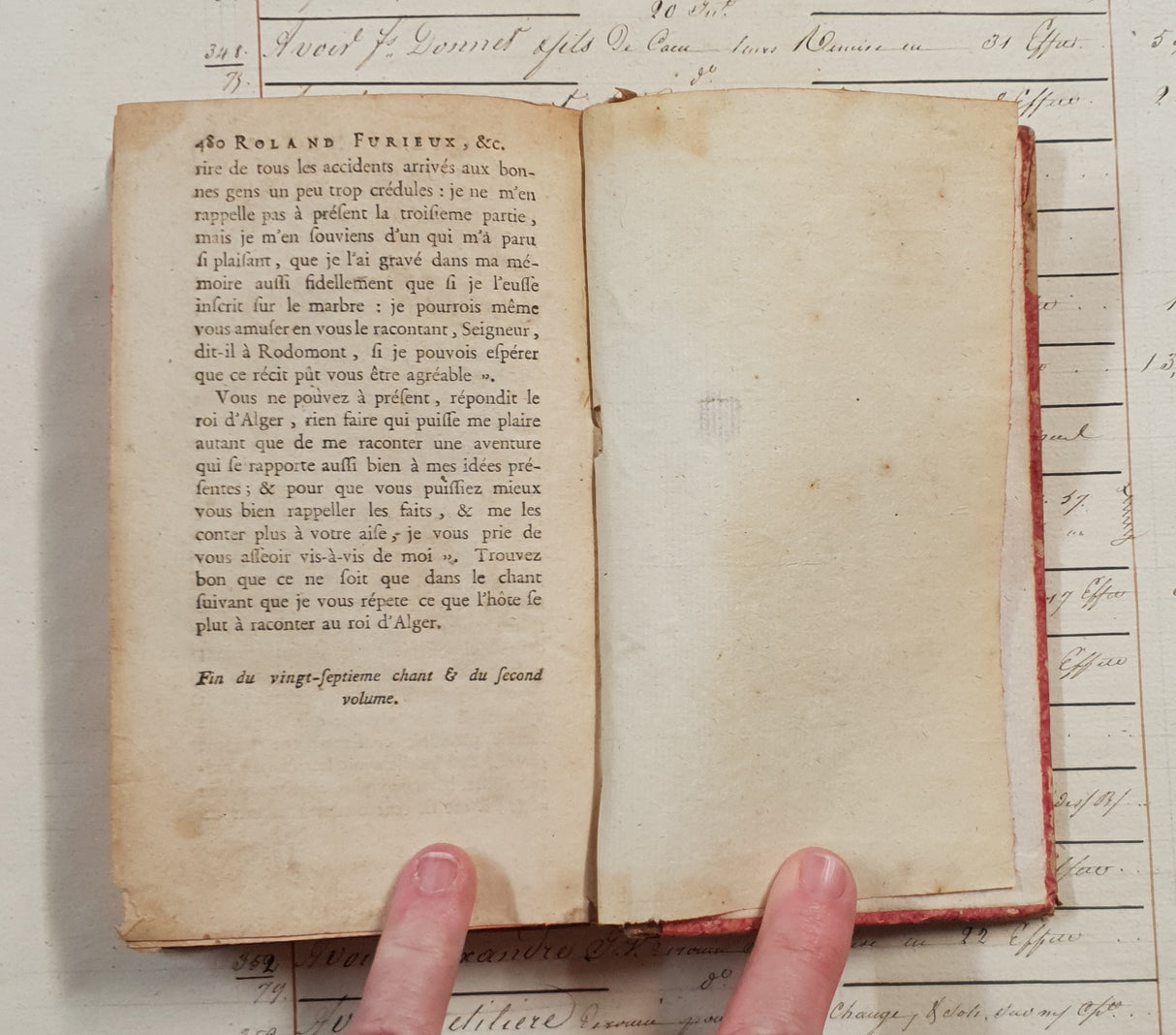 Authentic Antique 1799 French Book - QL