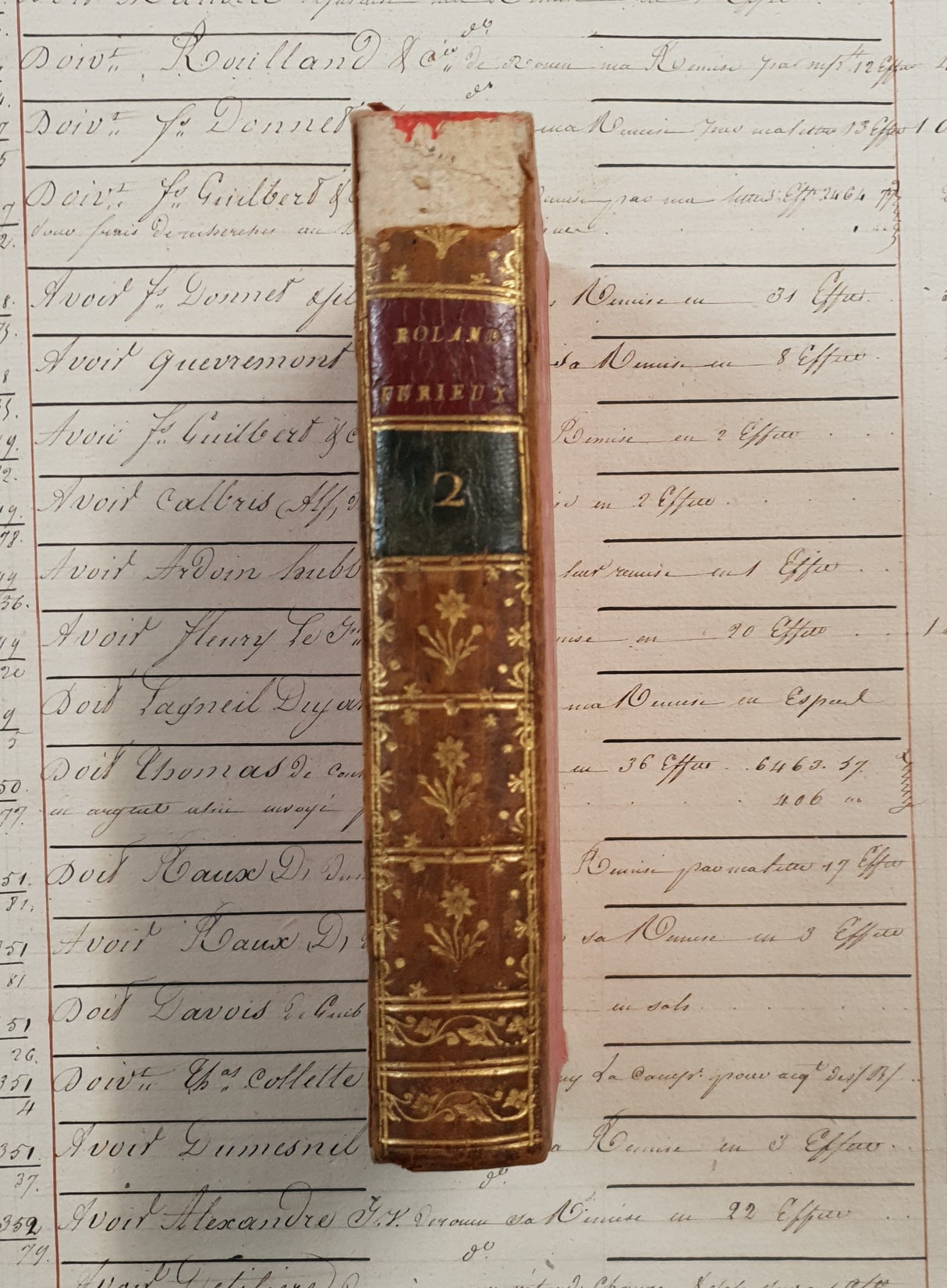 Authentic Antique 1799 French Book - QL