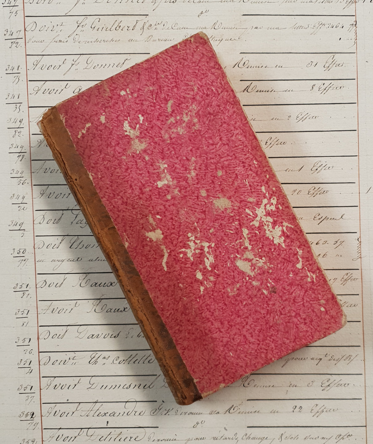 Authentic Antique 1799 French Book - QL