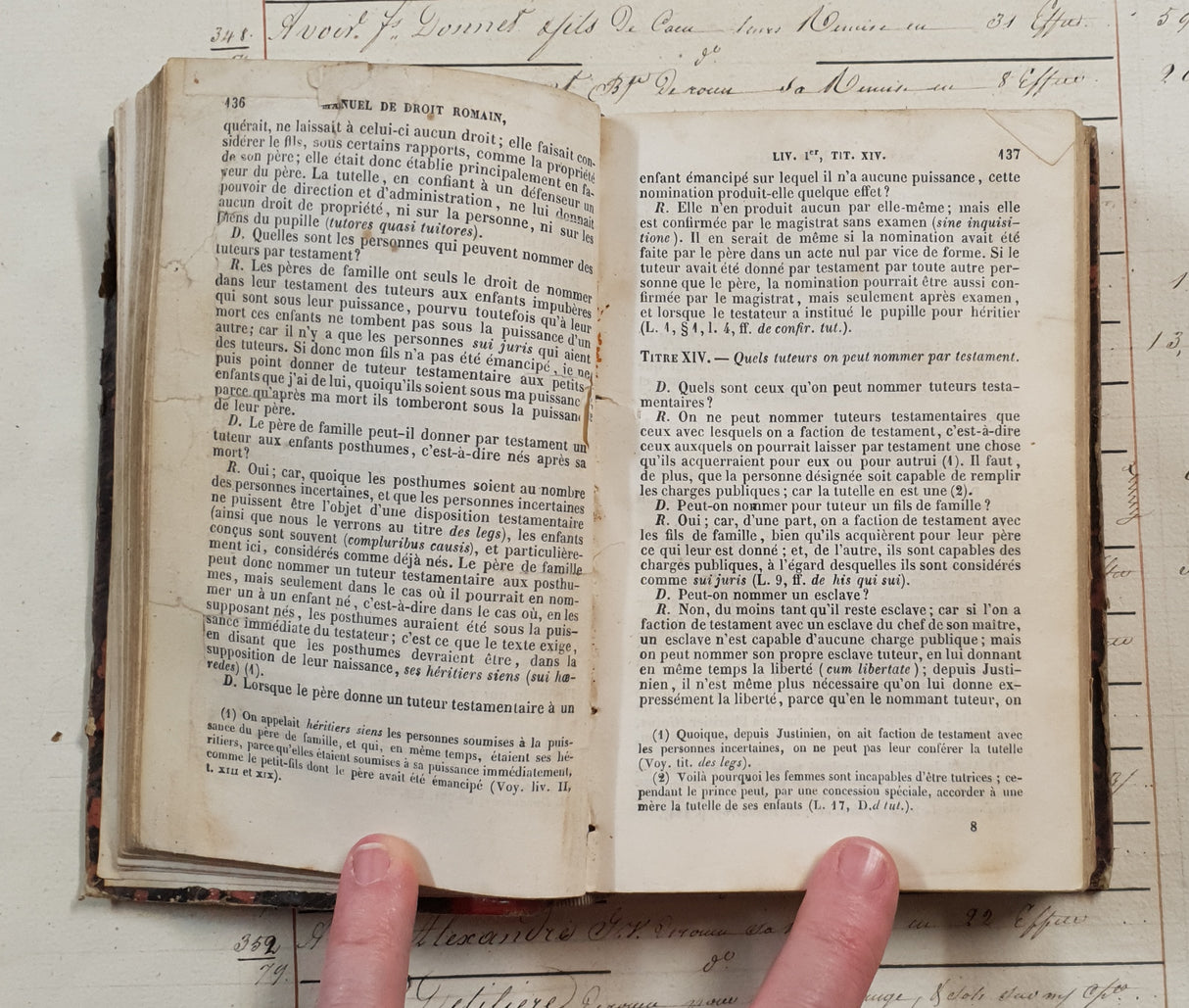 Authentic Antique 1899 French Book - QM