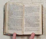 Authentic Antique 1899 French Book - QM