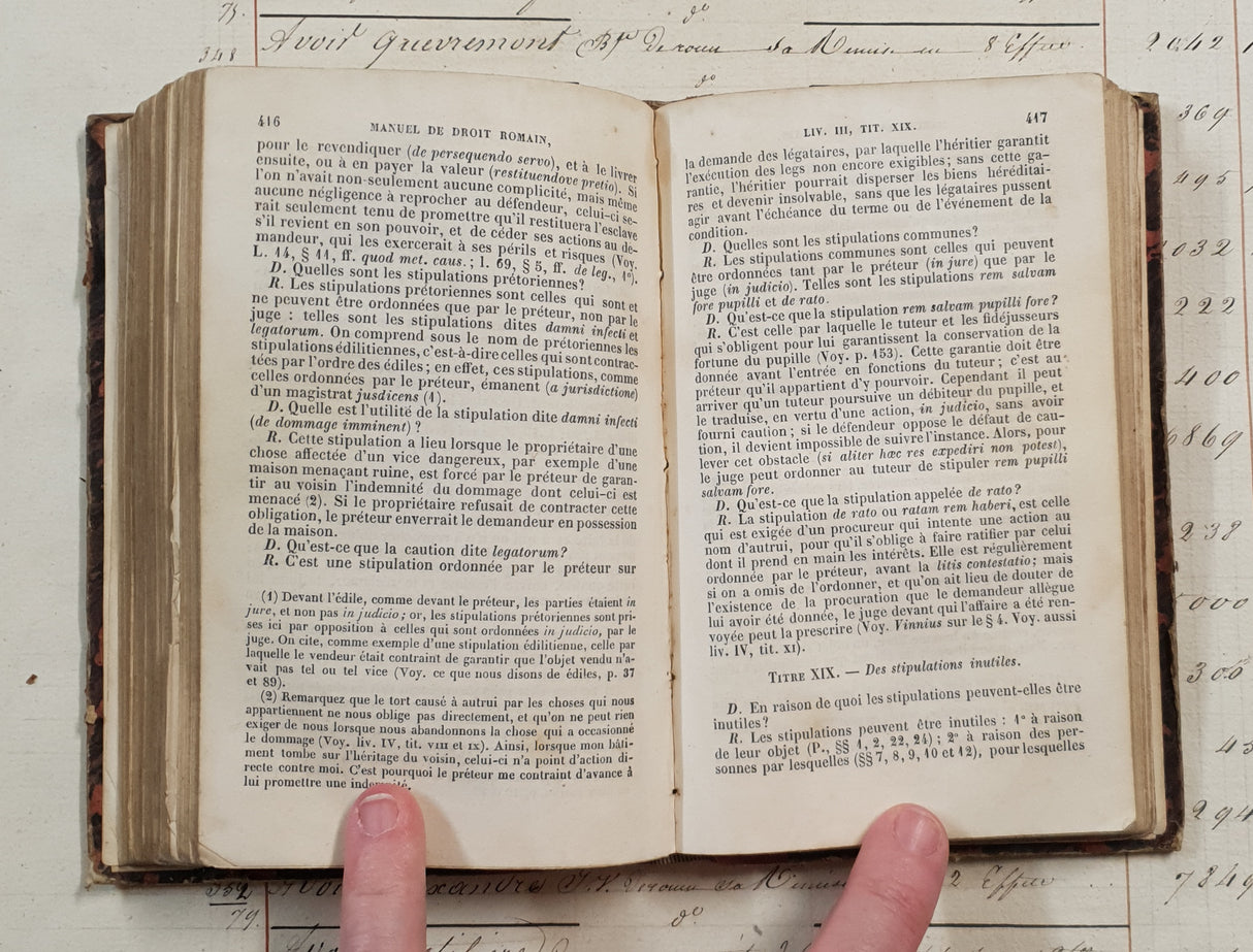 Authentic Antique 1899 French Book - QM