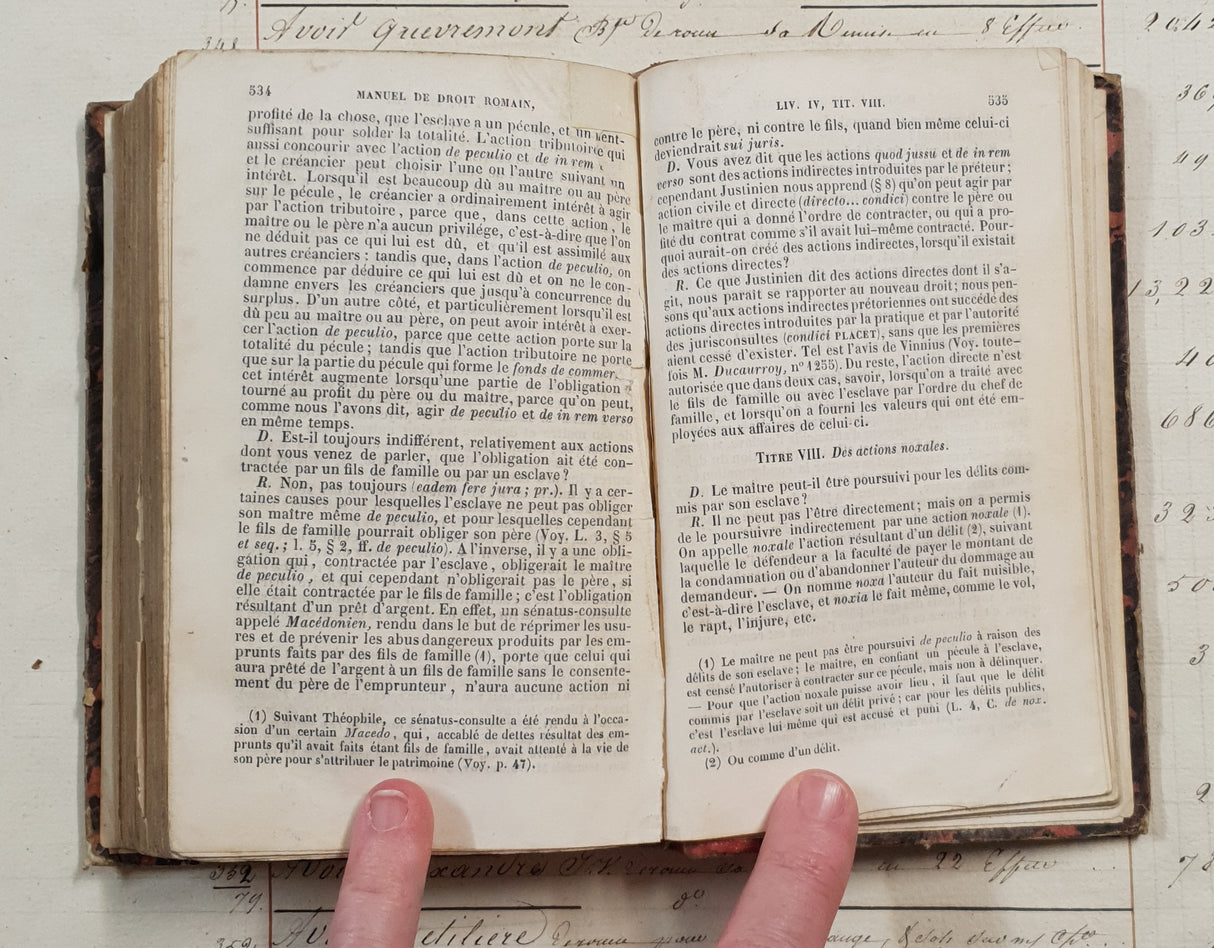 Authentic Antique 1899 French Book - QM