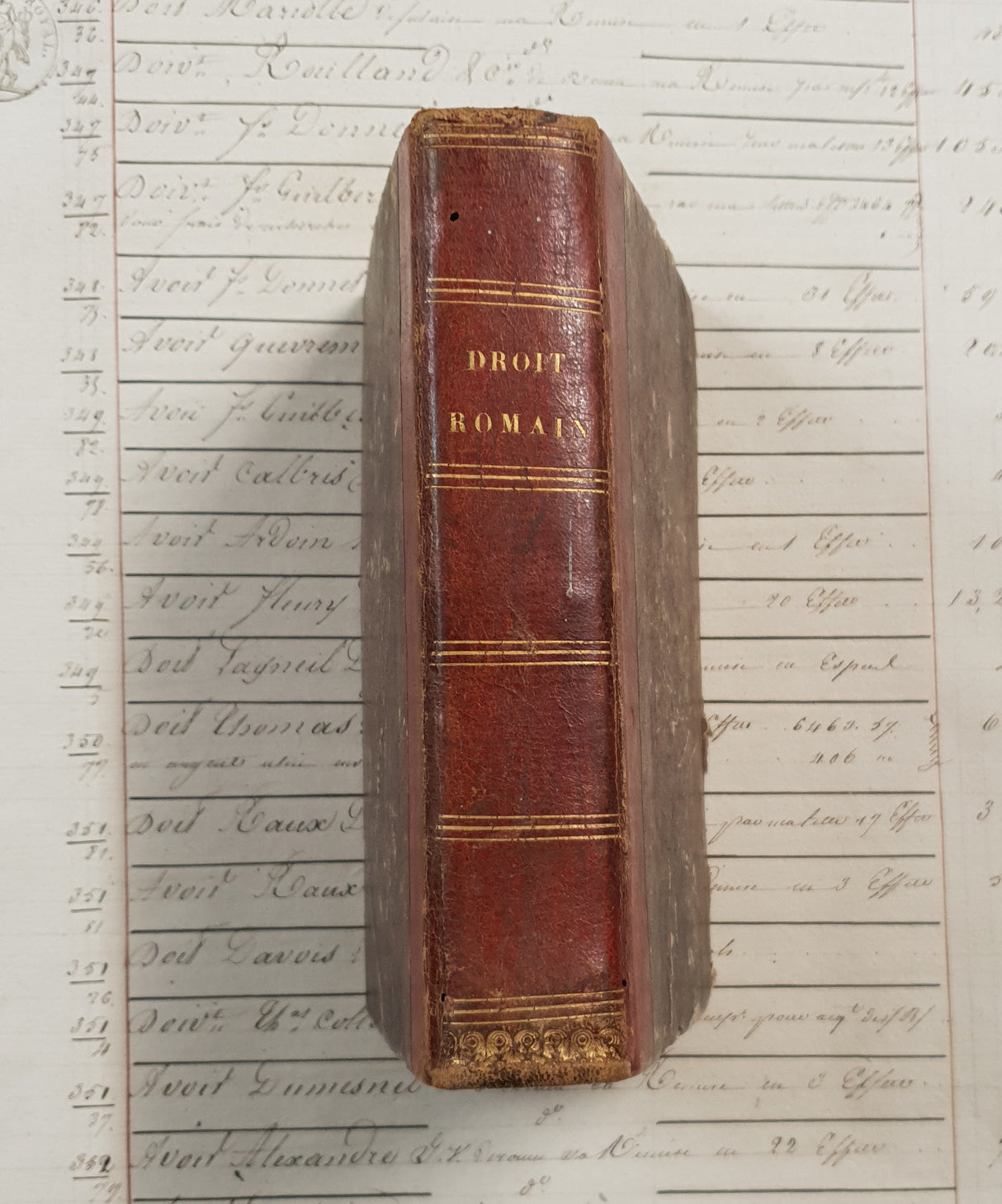 Authentic Antique 1899 French Book - QM