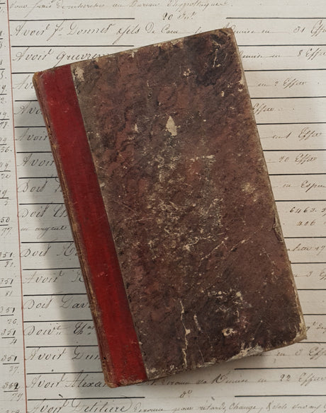 Authentic Antique 1899 French Book - QM