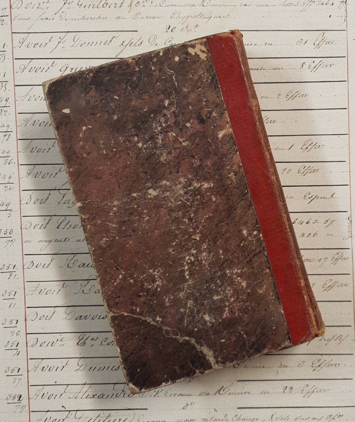 Authentic Antique 1899 French Book - QM