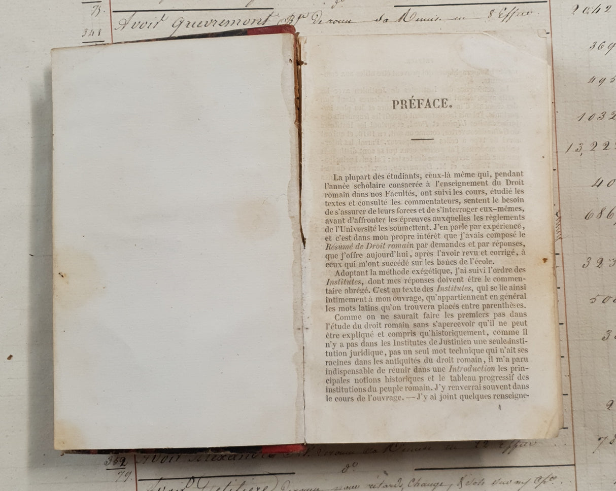 Authentic Antique 1899 French Book - QM