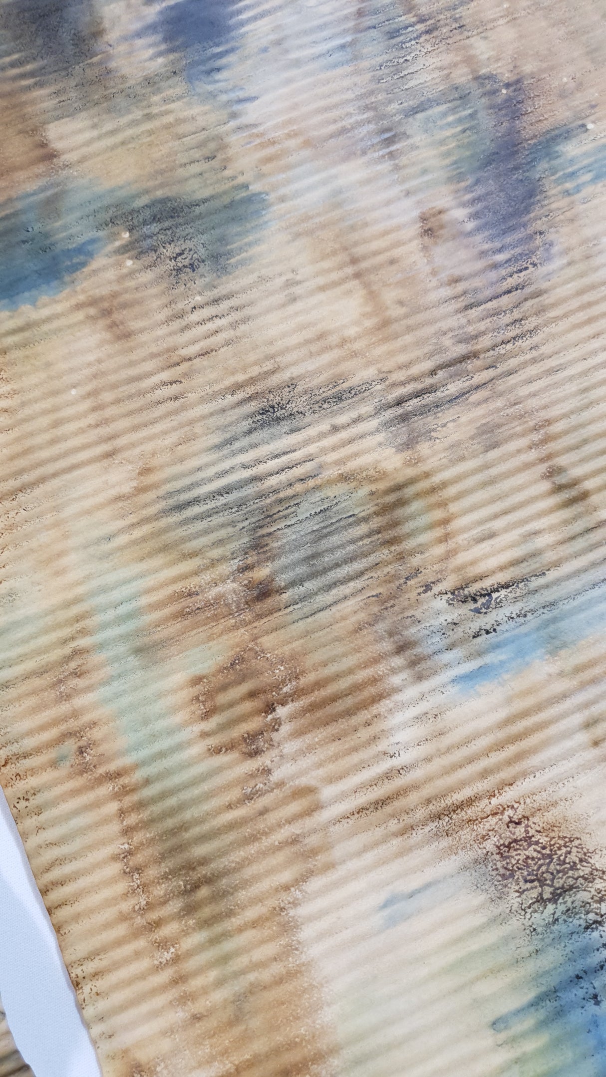 Hand Dyed Corrugated Paper - RE