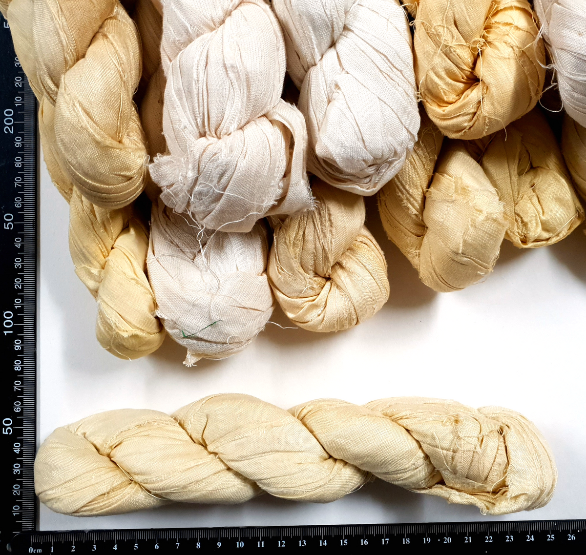 Reclaimed Sari Cotton Ribbon - Hank