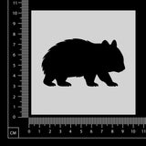 Wombat - A - Stencil - 100mm x 100mm