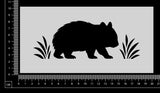 Wombat with Grass - Stencil - 100mm x 200mm
