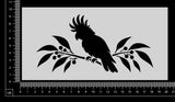 Cockatoo on Branch - B - Stencil - 100mm x 200mm