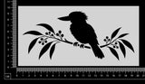 Kookaburra on Branch - B - Stencil - 100mm x 200mm