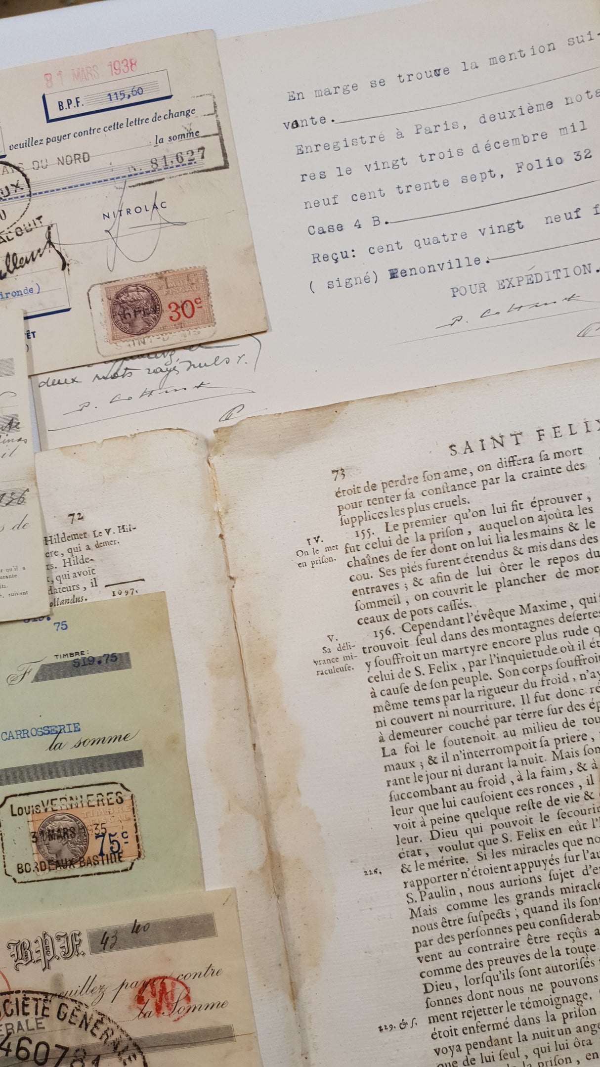 Antique Vintage Documents Bundle - SA