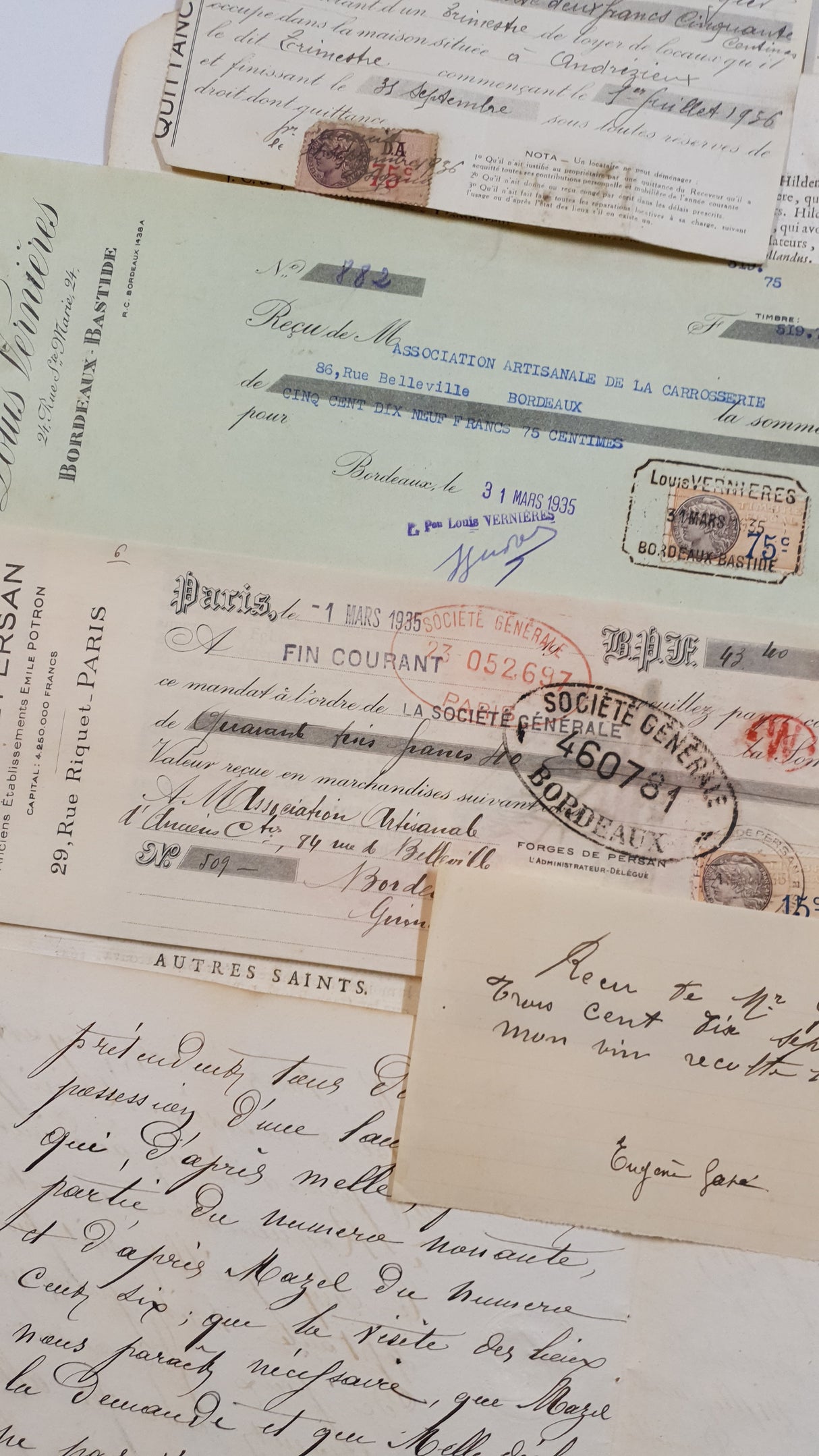 Antique Vintage Documents Bundle - SA