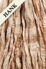 Reclaimed Sari Silk Ribbon - Tea - Hank