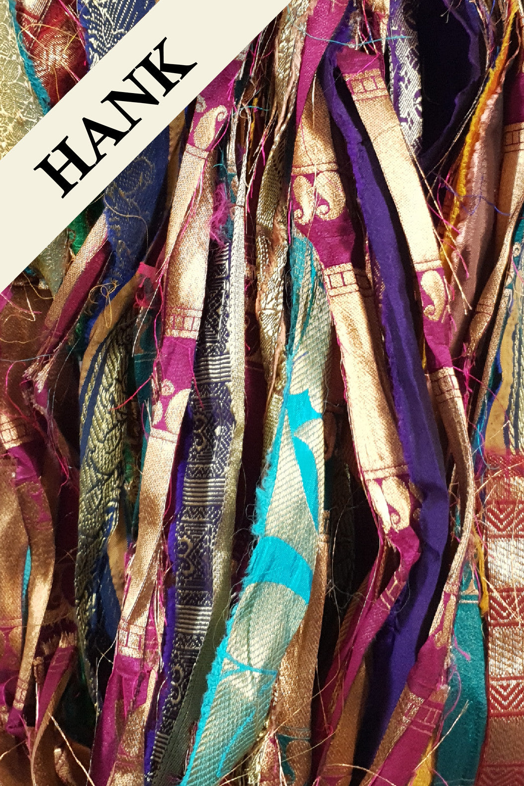Reclaimed Sari Ribbon Hank - Unique - YB